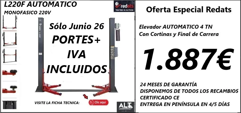 ELEVADORES DE COCHES y EQUIPAMIENTO TALLERES