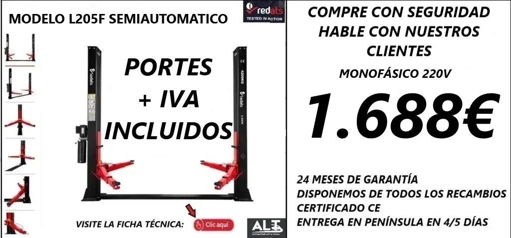 ELEVADORES DE COCHES y EQUIPAMIENTO TALLERES