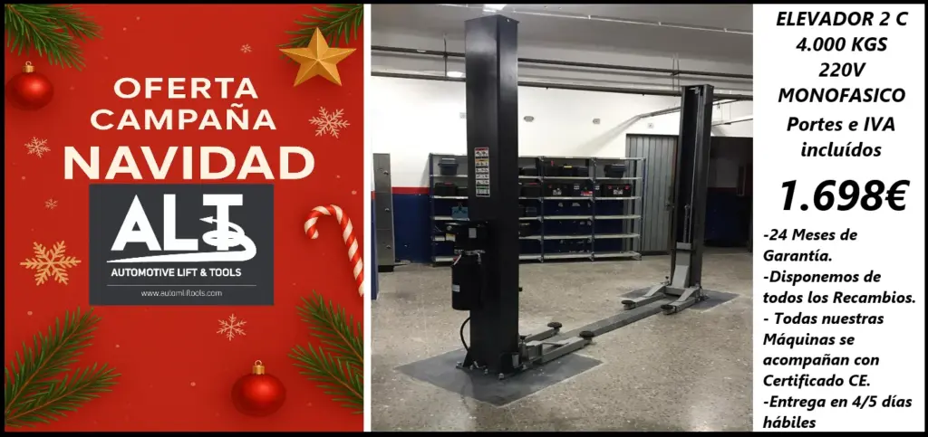 ELEVADORES DE COCHES y EQUIPAMIENTO TALLERES