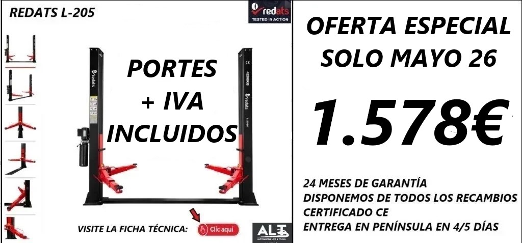 ELEVADORES DE COCHES y EQUIPAMIENTO TALLERES