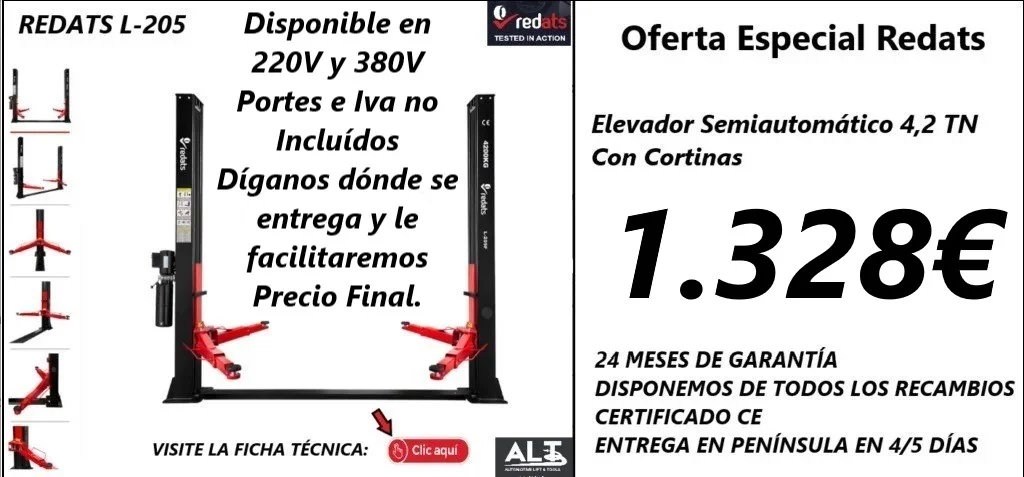 ELEVADORES DE COCHES y EQUIPAMIENTO TALLERES